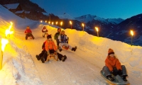 noční sáňkování ve Ski Amadé
